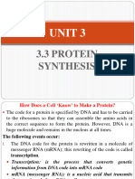 G-12 Biology, 3.3 Protein Synthesis