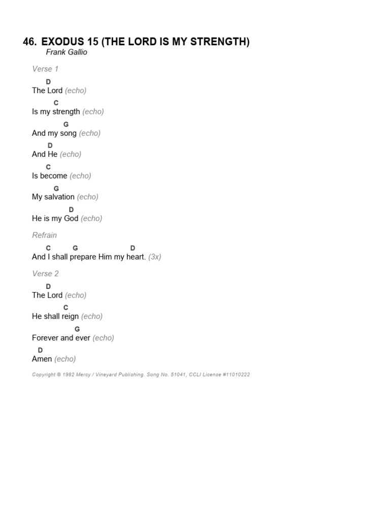 Exodus 15 | PDF