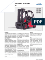 Linde H40D/T, H45D/T, H50D/T Material Handling Forklifts - Manual & Specifications