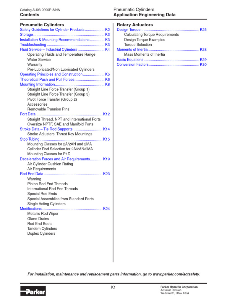 Parker Cylinder Design Basics PDF Piston Mechanical Engineering