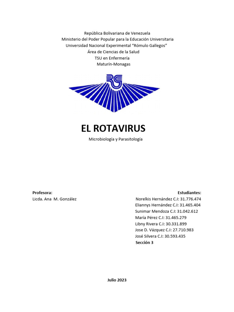 Rotavirus PDF Diarrea Virus