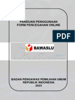 Panduan Penggunaan Form Pencegahan Online