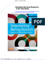 2015 Understanding Nursing Research 6 Ed Test Bank