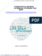 A Topical Approach To Life Span Development Santrock 7th Edition Test Bank