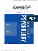 Abnormal Psychology A Scientist Practitioner Approach 4th Edition Beidel Solutions Manual