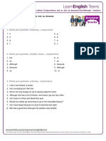 Gs Conjunctions - Answers 1