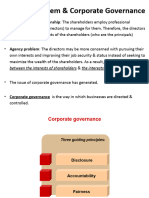 Agency Problem & Corporate Governance