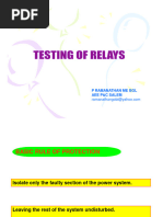 Testing of Relays (Compatibility Mode)