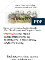 Prezentacja Pozytywizm