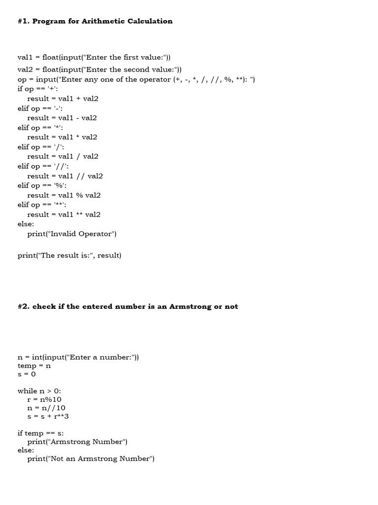 Class 12 Practical Programs | PDF | Applied Mathematics | Arithmetic