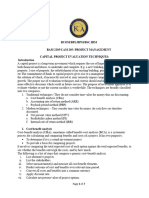 CAPITAL PROJECT EVALUATION TECHNIQUES Complete