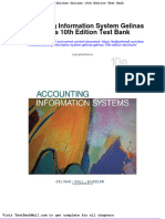 Accounting Information System Gelinas Gelinas 10th Edition Test Bank