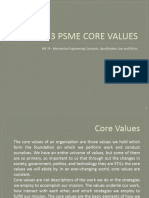 Psme Core Values