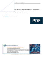 Amino Acid Profile of Tuna Thunnus Albacores Fish