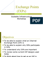 Internet Exchange Points (Ixps) : Scalable Infrastructure Workshop
