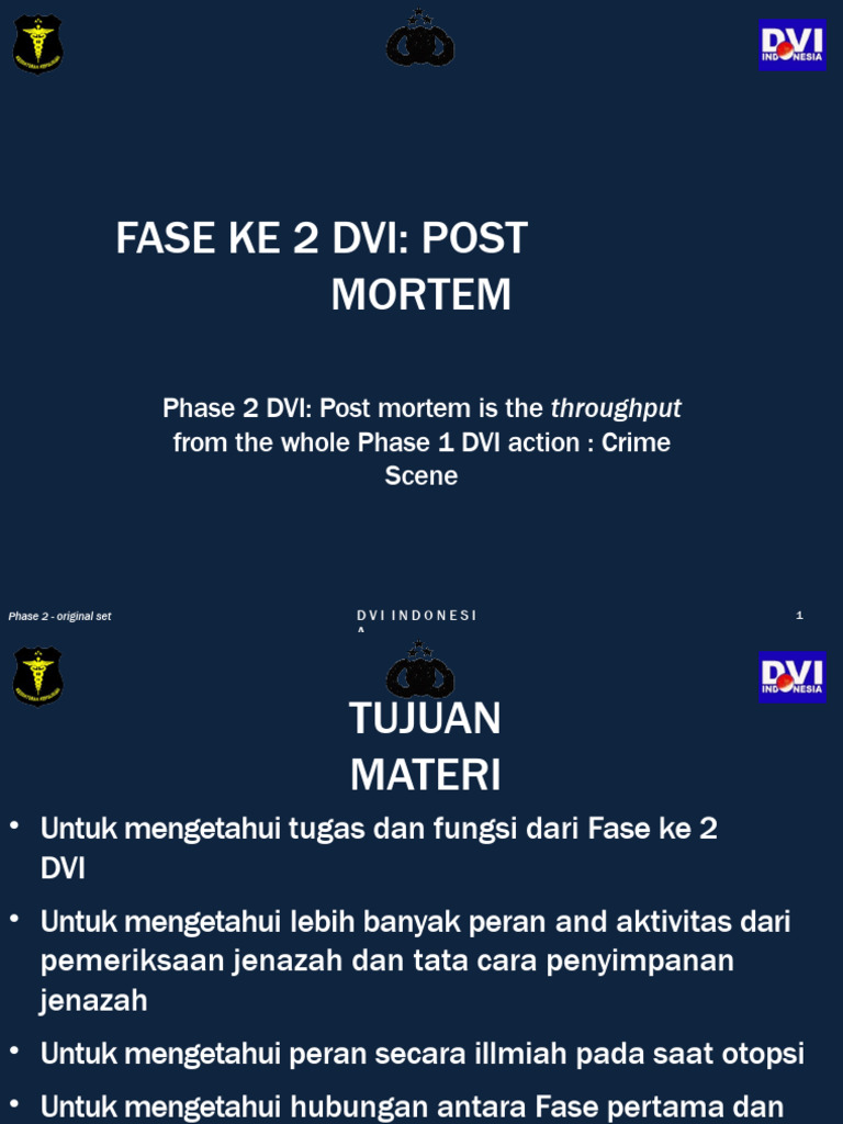 Fase 2 DVI: Proses Post Mortem | PDF