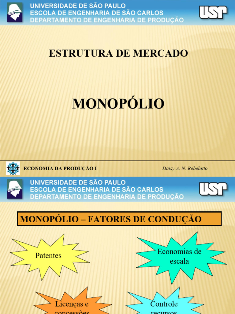Estrutura e Fatores do Monopólio | PDF | Monopólio | Petróleo