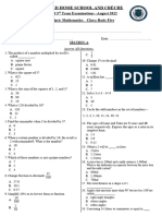 New B5-Math 3rd TERM EXAM DEC