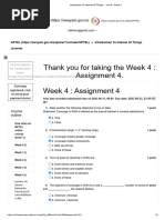 Introduction To Internet of Things - Unit 6 - Week 4