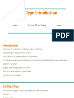 Data Type Introduction
