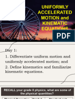 1 Intro Uniformly Accelerated Motion