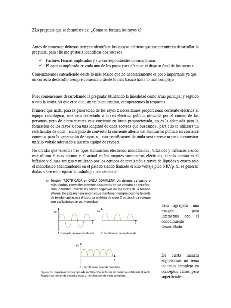 Como Se Forman Los Rayos X | PDF | Electrón | Rayo X