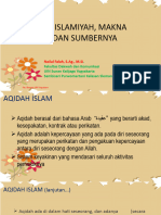 Pertemuan 1 Aqidah Islamiyah