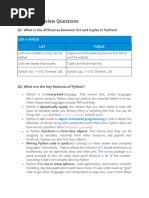 Python Interview Questions