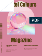 Light Pink Rainbow Steaks Magazine Cover 