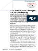 Neuro-Musculoskeletal Mapping For Man-Machine Inte