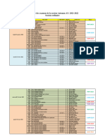 CALENDRIER EXAM Automne AU 2021 2022 - Affichage