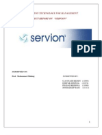 Informaiton Technology For Management Project Report On "Servion"