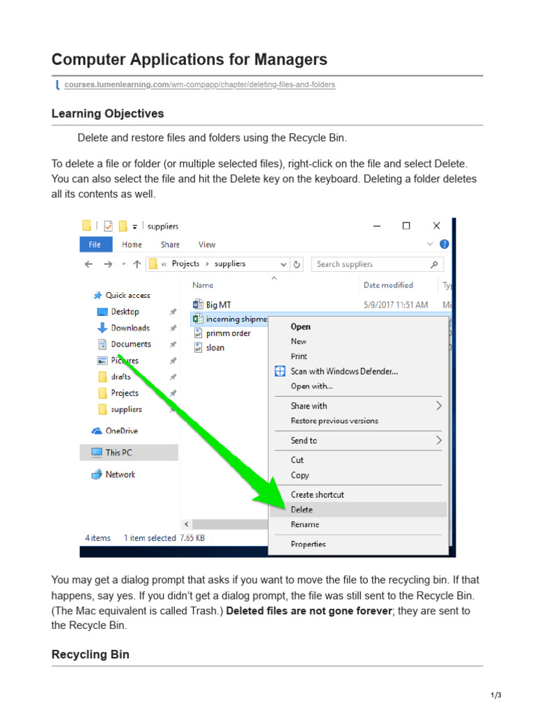 File & Folder Management 03 PDF Software System Software