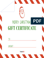 Christmas Gift Certificate 01