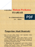 Teori Hukum Perikatan Syariah