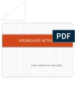 Vocabulary Activity