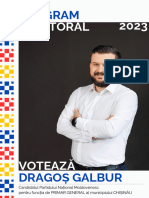 Program Electoral Dragos Galbur Chisinau 2023
