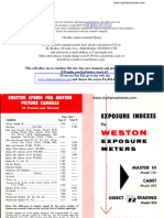 Weston Exposure Indexes