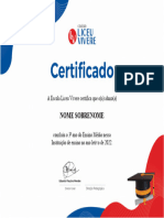 Certificados Liceu - Ensino Médio