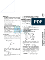 Magnetic Effects of Current and Magnetism NEET Study Materials Download PDF