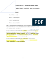 Breves Notas Sobre Cálculo Y Determinación de Penas