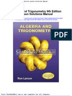 Algebra and Trigonometry 9th Edition Larson Solutions Manual