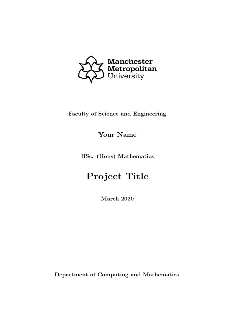 Project Report Template | PDF | Number Theory | Mathematical Concepts