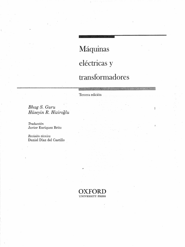 Maquinas Electricas Y Transformadores De Pdf