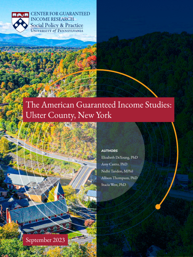Ulster County Guaranteed Income Program Final Report Pdf Cost Of