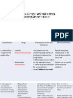 Drugs Acting On The Upper Respiratory Tract