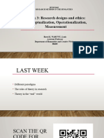 Slides - Week 3 Research Designs and Ethics