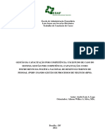 Gestão Da Capacitação Por Competência Um Estudo de Caso Do Sistema Gestão Por Competência - Capacitação - Como Instrumento Da Política Nacional de Desenvolvimento de PessoalP20140806