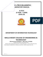 IT - JP Lab Manual 2018-19