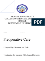 Preoperative Care - Seminar